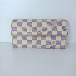 Louis Vuitton Damier Azur Sarah Long Wallet